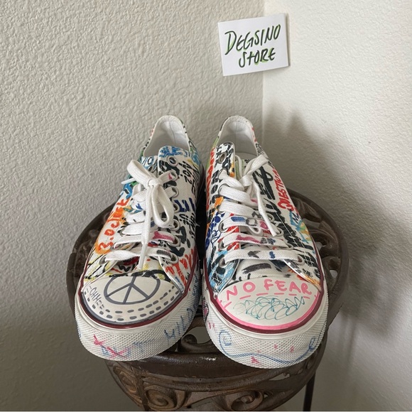 Vetements Korea Exclusive Low Top Sharpie Converse Sneaker - Picture 2 of 8